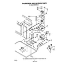 Whirlpool MW8600XL2 magnetron and air flow diagram
