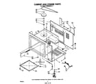 Whirlpool MW8600XL2 cabinet and stirrer diagram