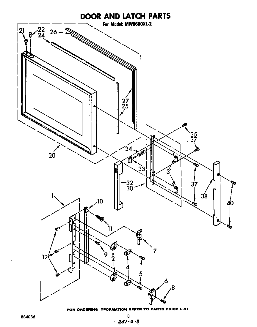 Door and latch