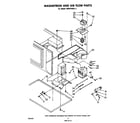 Whirlpool MW8700XL2 magnetron and air flow diagram