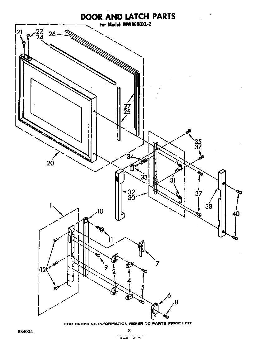 Door and latch