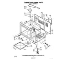Whirlpool MW8400XL2 cabinet and stirrer diagram