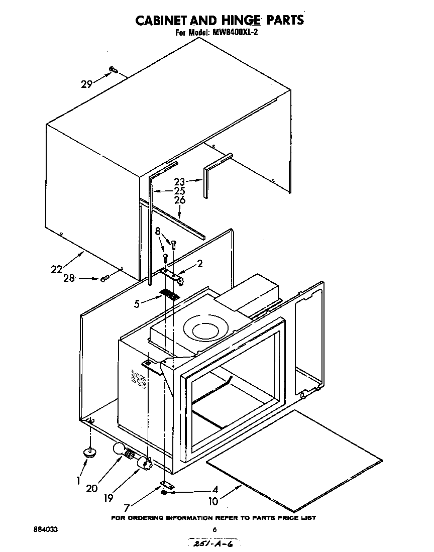 Cabinet and hinge