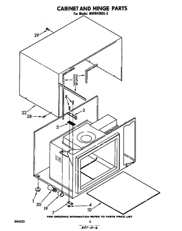 Cabinet and hinge
