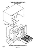 Cabinet and hinge