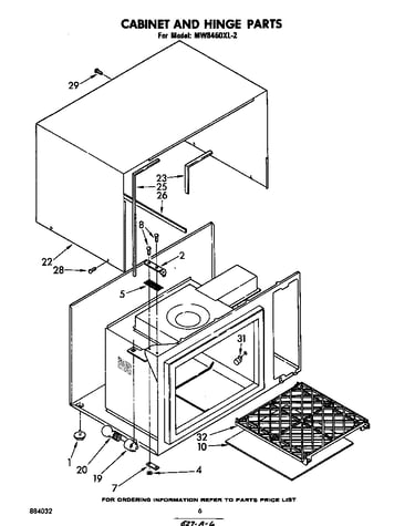 Cabinet and hinge