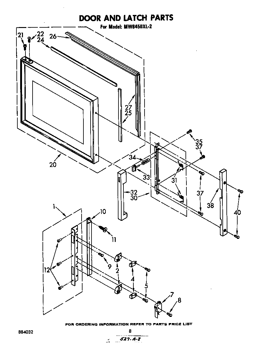 Door and latch