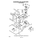 Whirlpool MW8200XL2 magnetron and air flow diagram