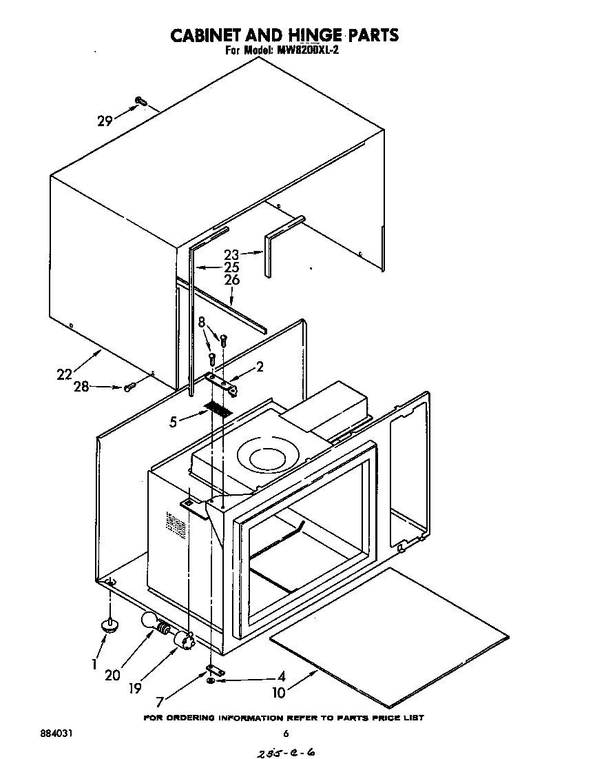 Cabinet and hinge