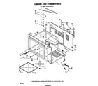Whirlpool MW8100XL2 cabinet and stirrer diagram