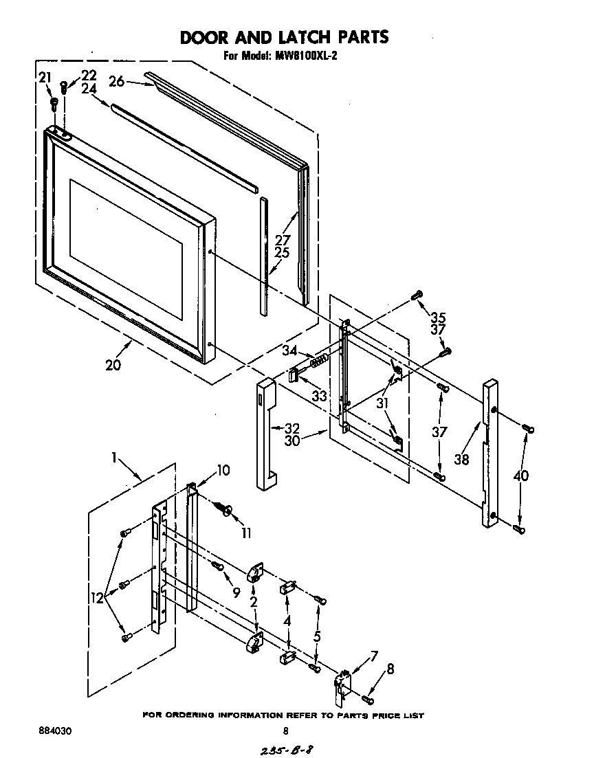Door and latch