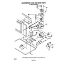 Whirlpool MW8750XL2 magnetron and air flow diagram