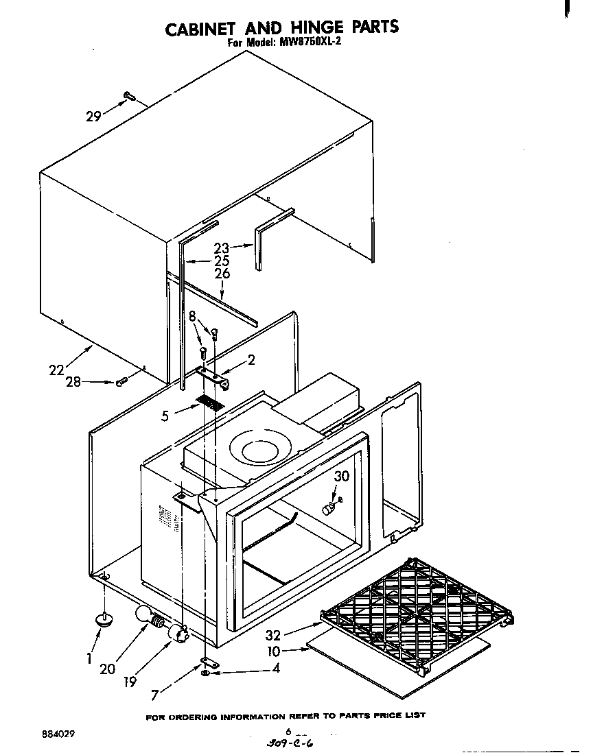 Cabinet and hinge