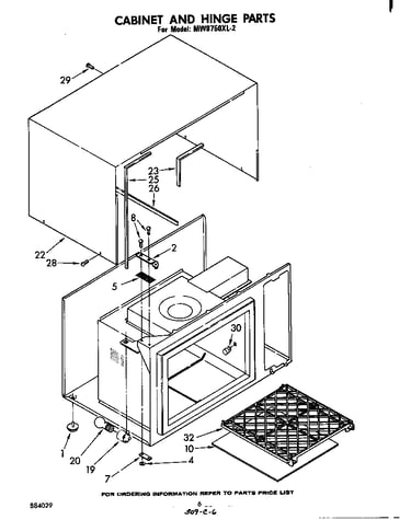 Cabinet and hinge