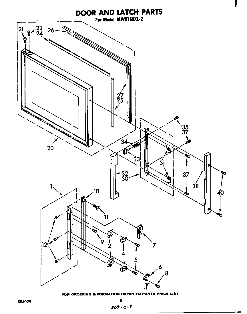 Door and latch