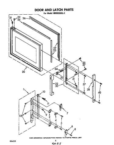 Door and latch
