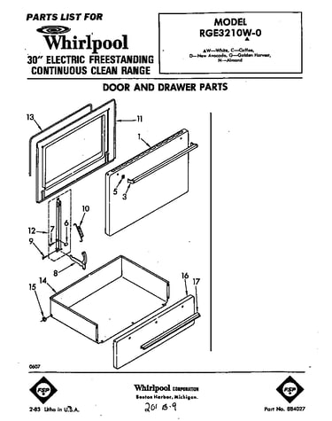 Door and drawer