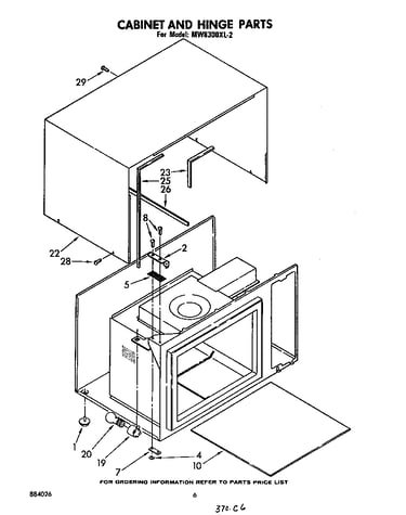 Cabinet and hinge
