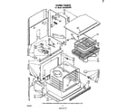 Whirlpool RB2600XKW1 oven body diagram