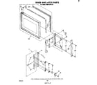 Whirlpool RM973PXLT0 door and latch diagram