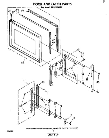 Door and latch