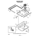 Whirlpool RM975PXLW0 cook top diagram