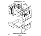 Whirlpool RM975PXLW0 door and drawer diagram