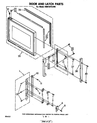 Door and latch