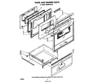 Whirlpool RM988PXLW2 door and drawer diagram
