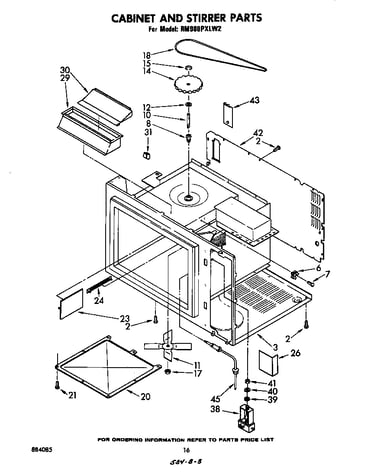 Cabinet and stirrer
