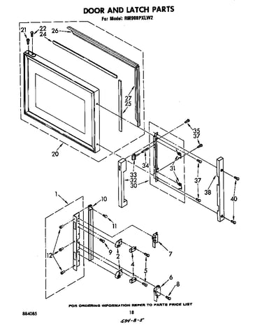 Door and latch