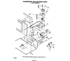 Whirlpool MW8580XL9 magnetron and air flow diagram