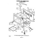 Whirlpool MW8580XL9 cabinet and stirrer diagram
