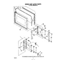 Whirlpool MW8520XL9 cabinet and hinge diagram