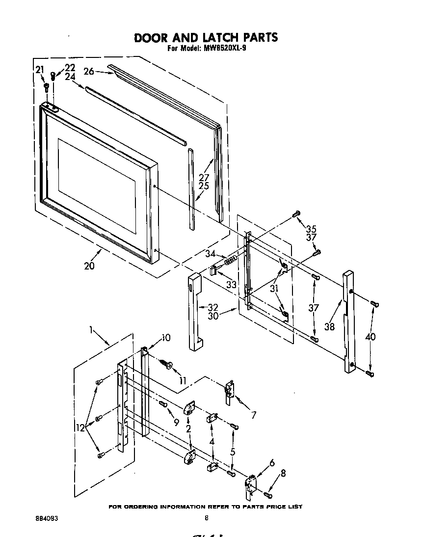 Cabinet and hinge
