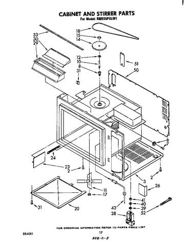 Cabinet and stirrer