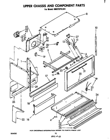 Upper chassis and component