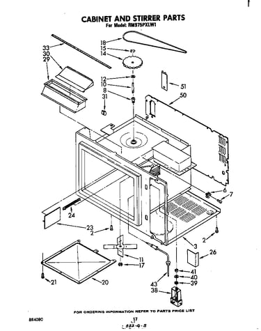 Cabinet and stirrer
