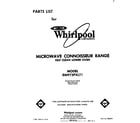 Whirlpool RM973PXLT1 front cover diagram