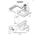 Whirlpool RM973PXLT1 cooktop diagram