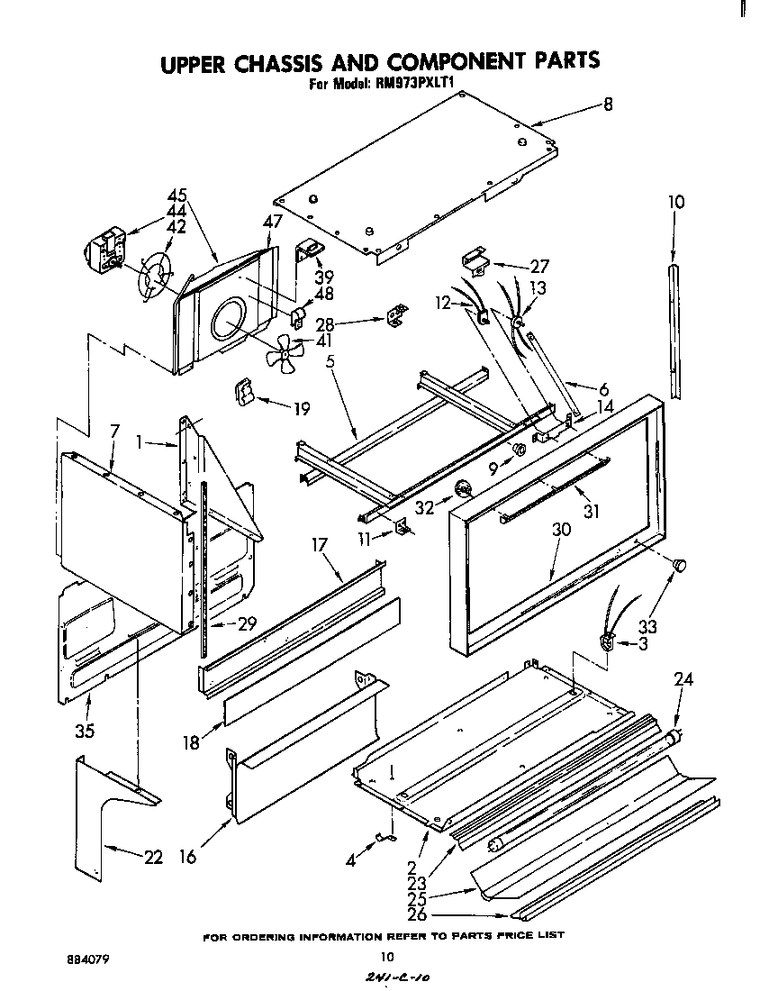 Upper chassis and component