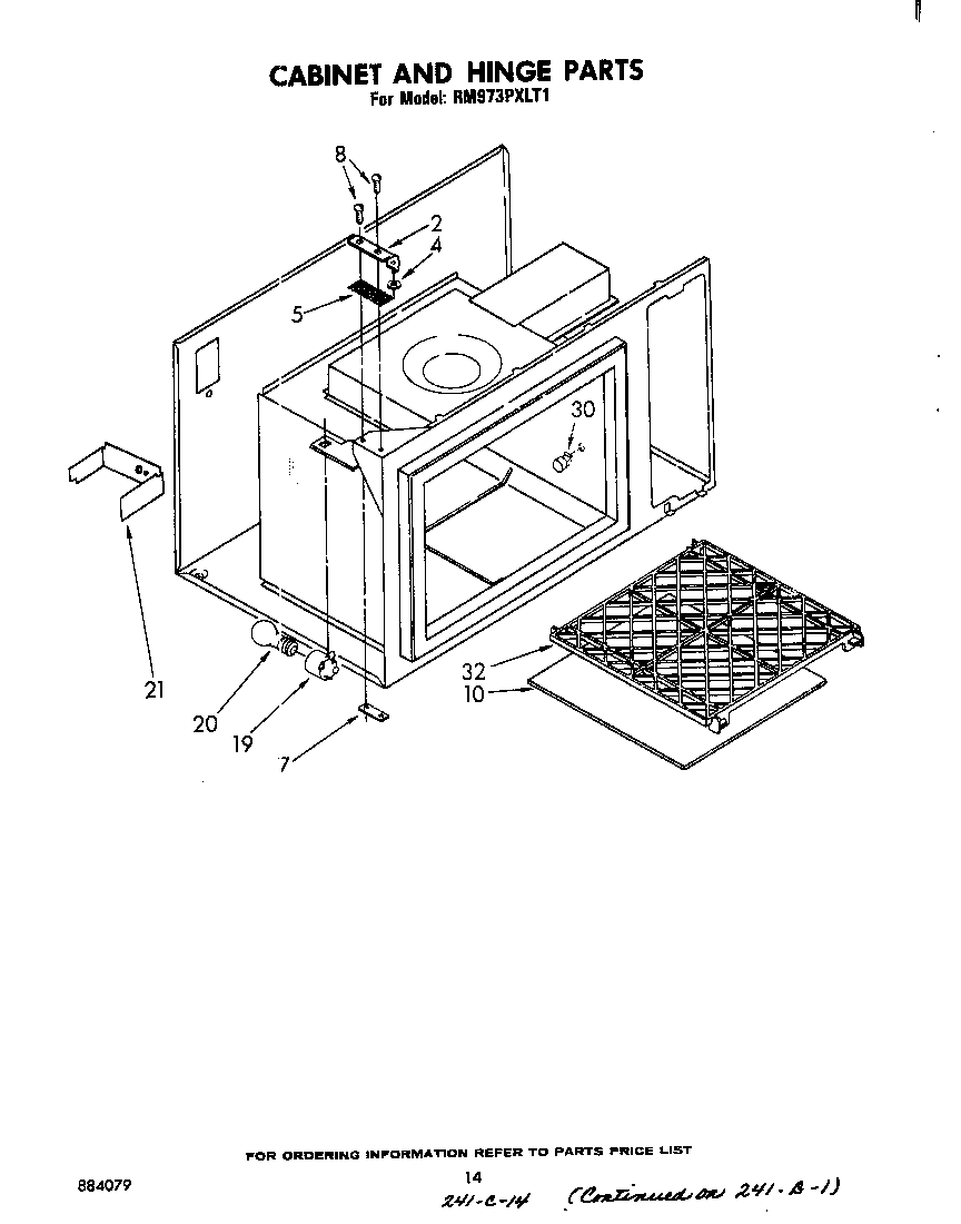 Cabinet and hinge