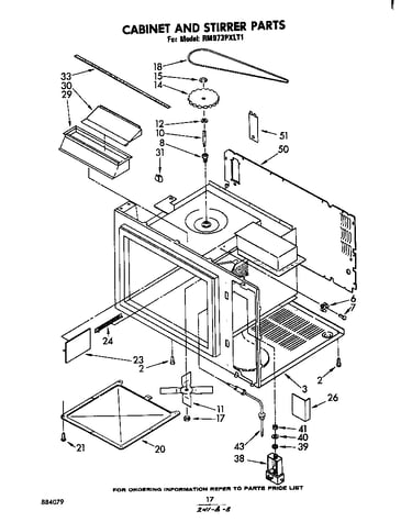 Cabinet and stirrer