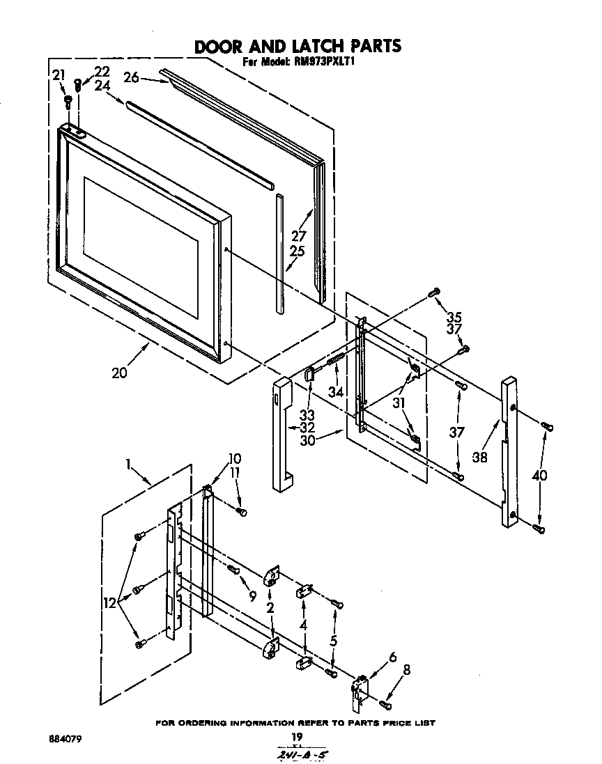 Door and latch