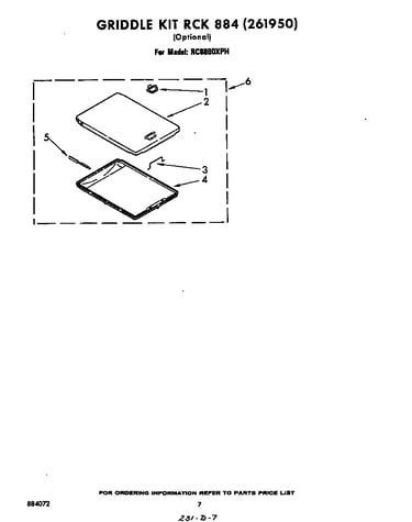 Griddle rck884
