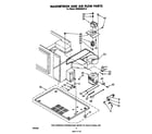 Whirlpool MW8580XP0 magnetron and air flow diagram