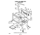 Whirlpool MW8580XP0 cabinet and stirrer diagram