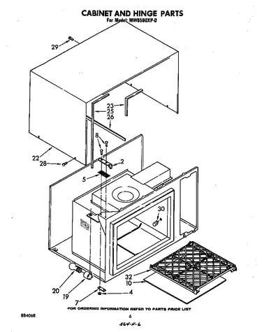 Cabinet and hinge