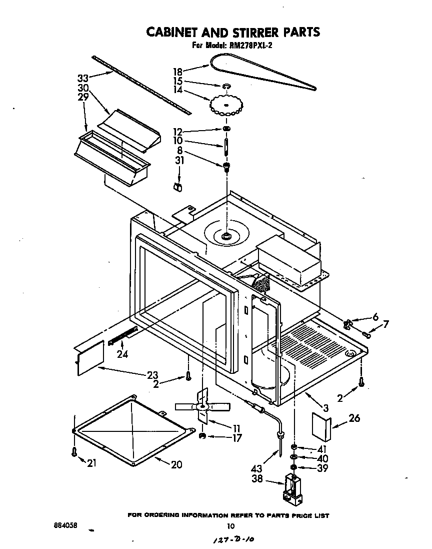 Cabinet and stirrer