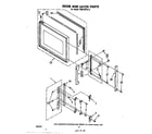 Whirlpool RM278PXL2 door and latch diagram